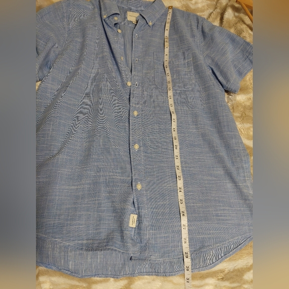Men's Blue Button-Down Shirt - Picture 4 of 8